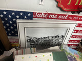 VTG B & W Santa W/Bath Girls (RTH)