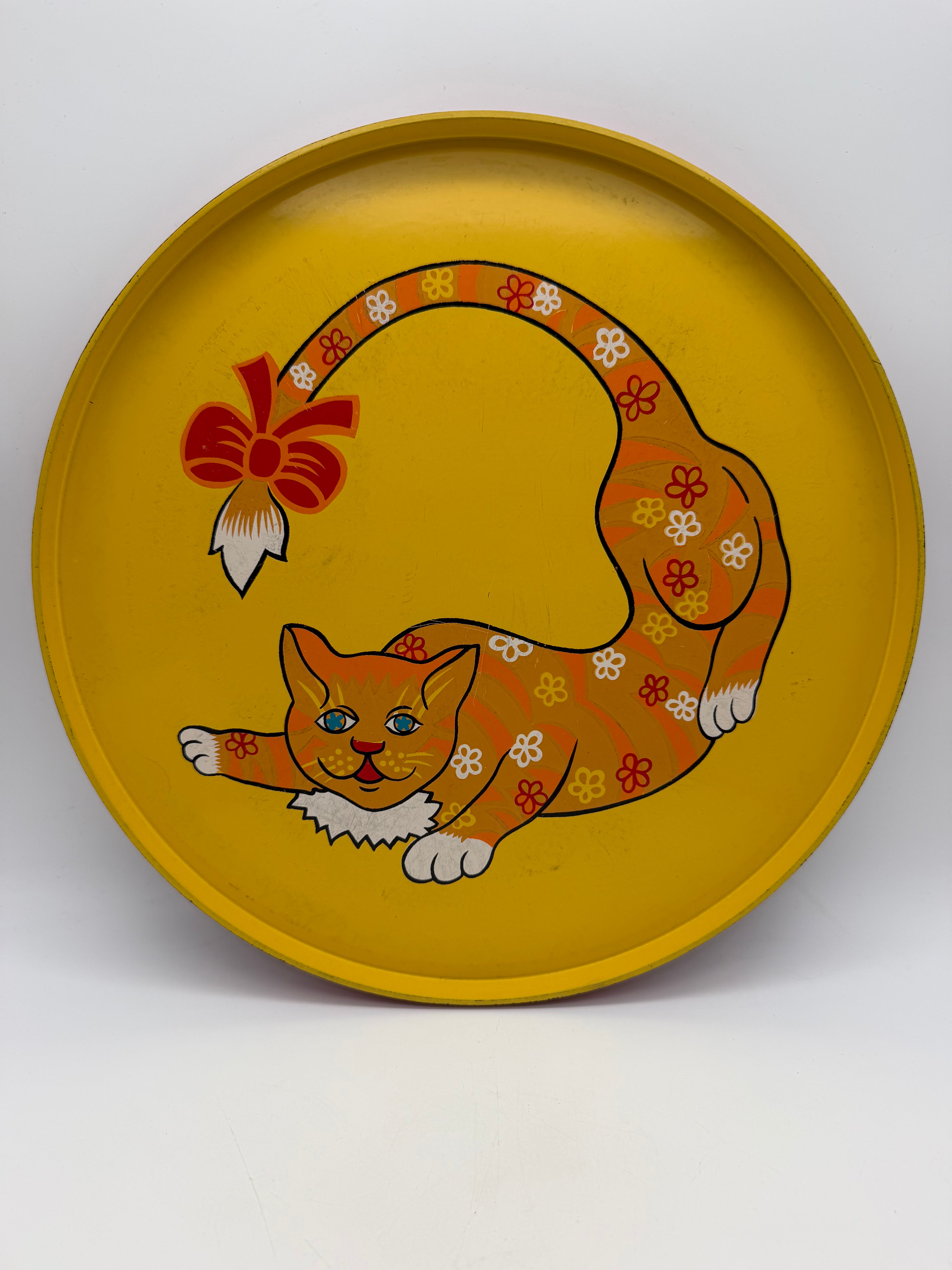 13” Cat serving tray Japan