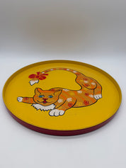 13” Cat serving tray Japan