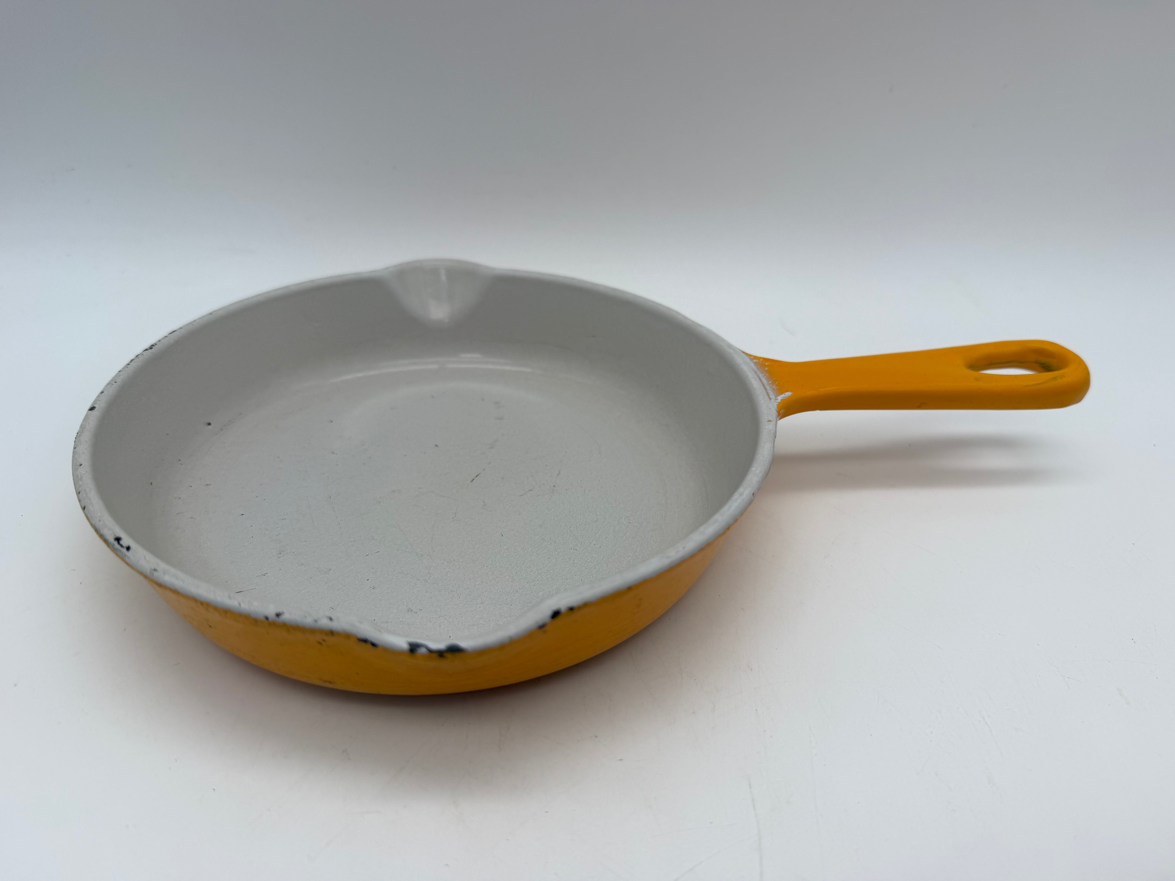 6.5” Le Creuset Skillet egg pan Saffron Yellow #16