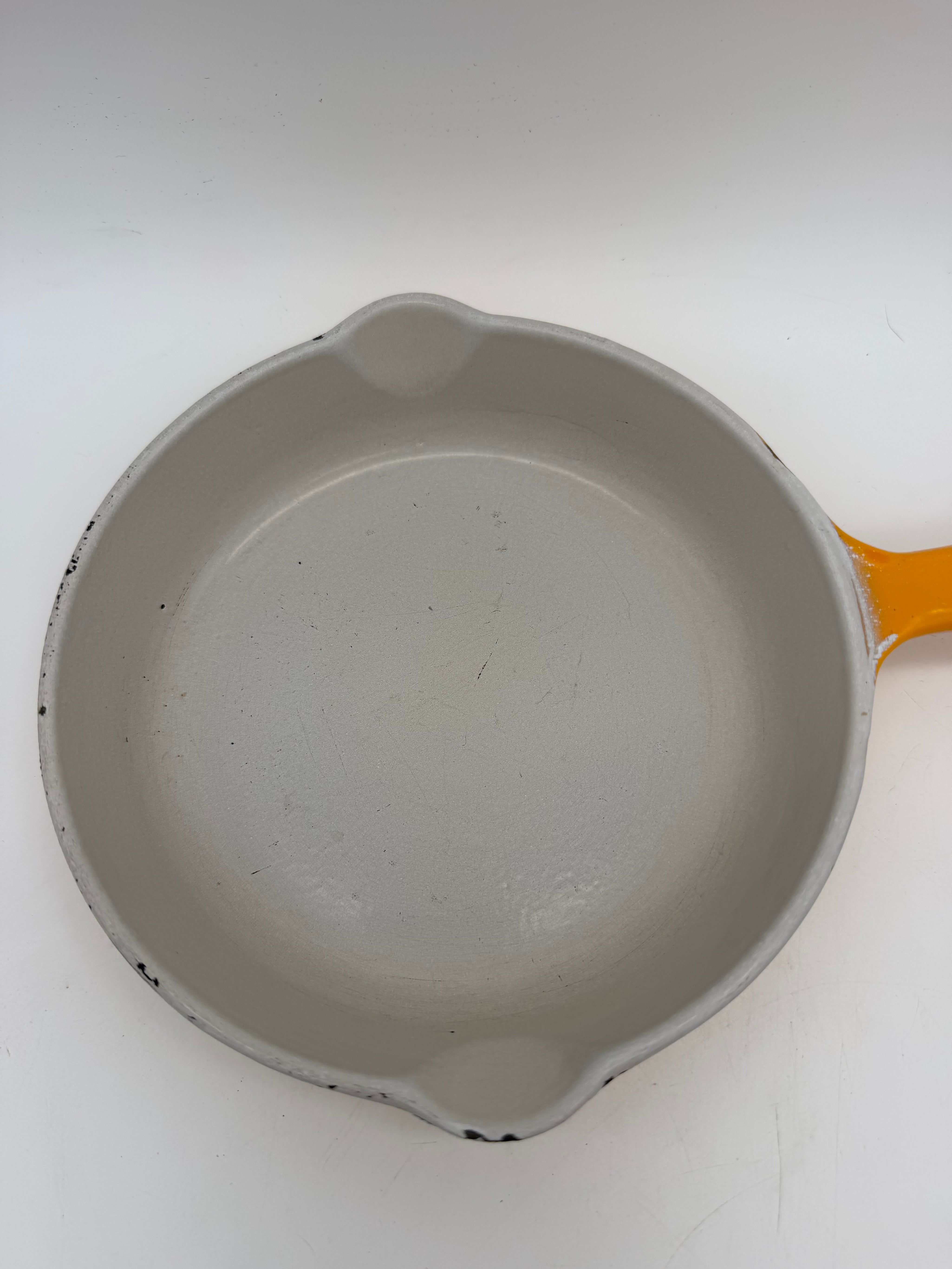 6.5” Le Creuset Skillet egg pan Saffron Yellow #16