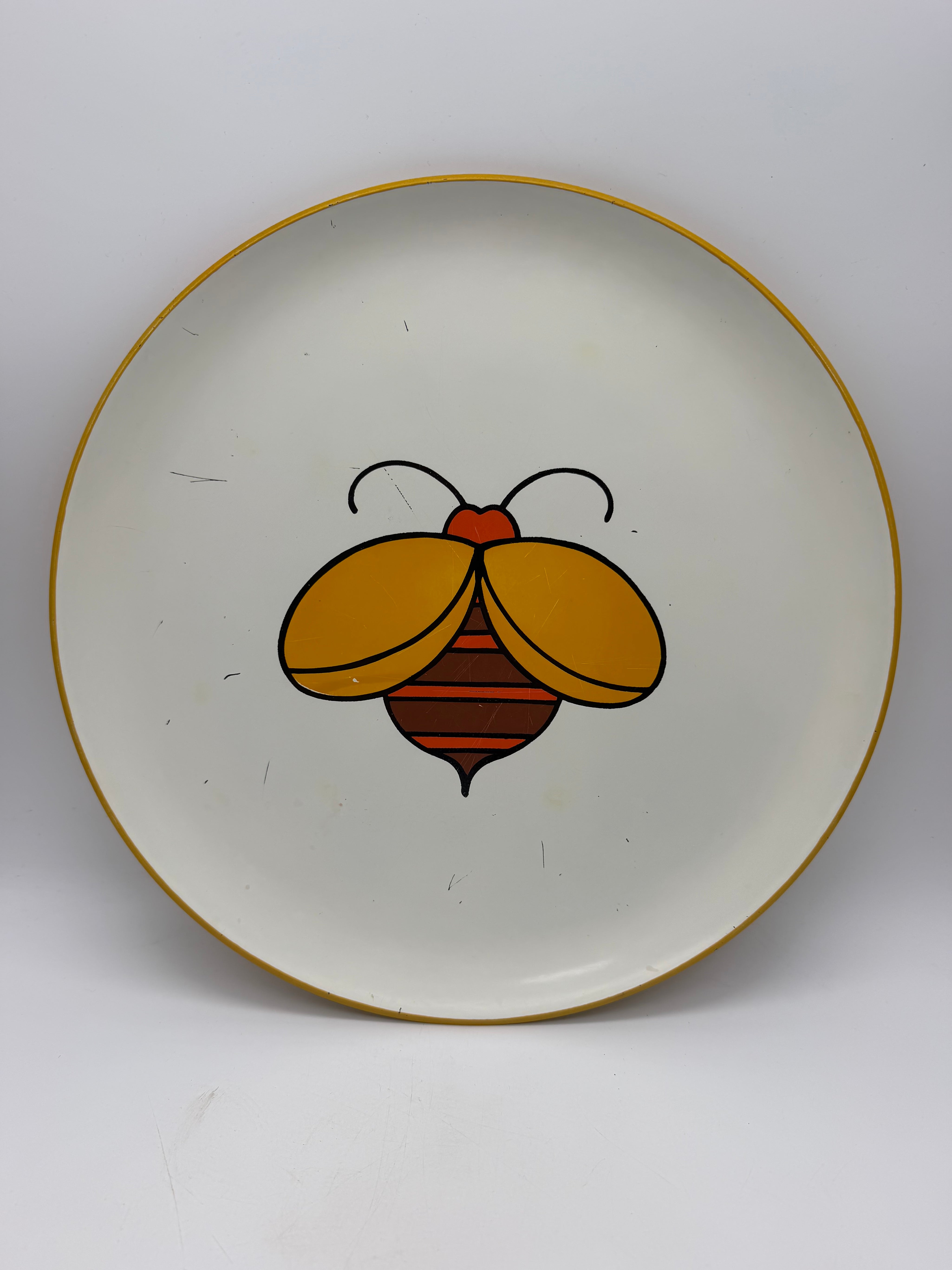 13” Bee Melamine Tray