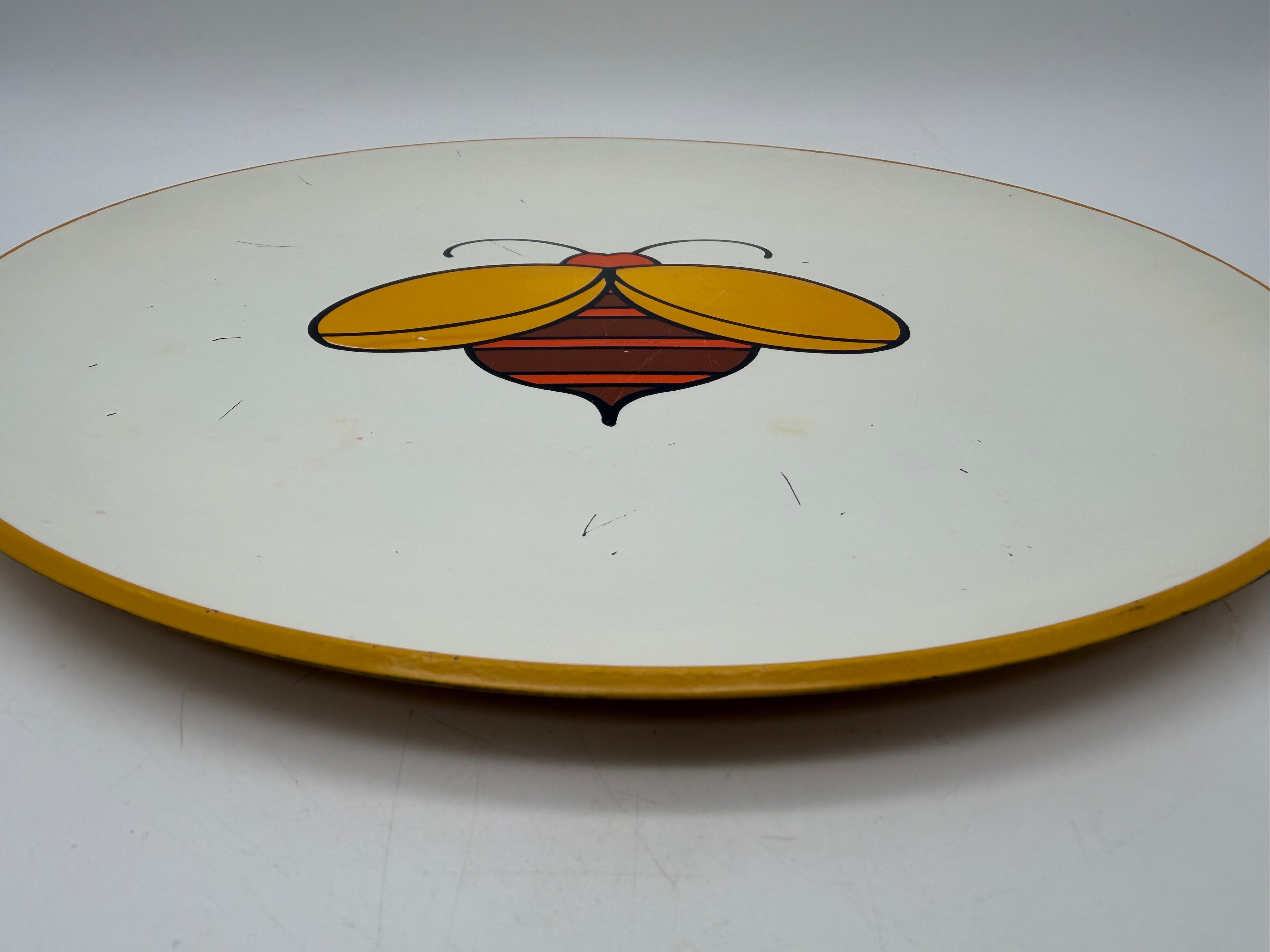 13” Bee Melamine Tray
