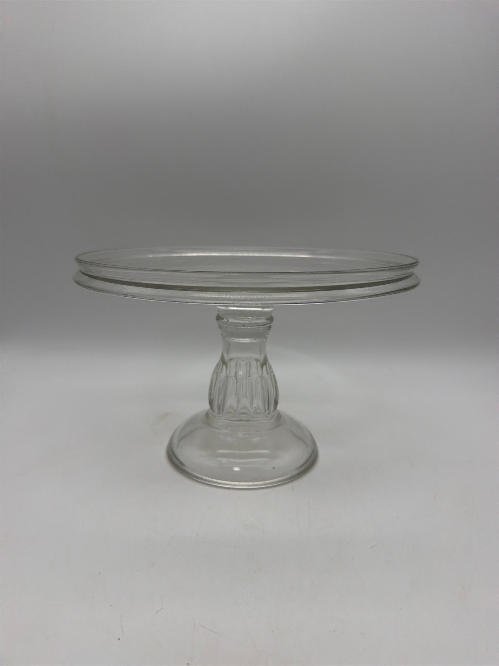 8.5” Blown Glass Dessert Stand Pedestal