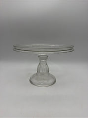 8.5” Blown Glass Dessert Stand Pedestal