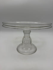 8.5” Blown Glass Dessert Stand Pedestal