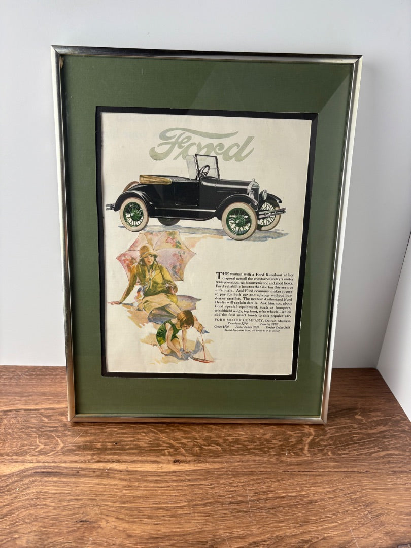 Ford Advertisement Framed Print