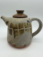 7.5” Studio Pottery FLAGG teapot earth tones