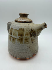 7.5” Studio Pottery FLAGG teapot earth tones