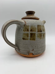 7.5” Studio Pottery FLAGG teapot earth tones