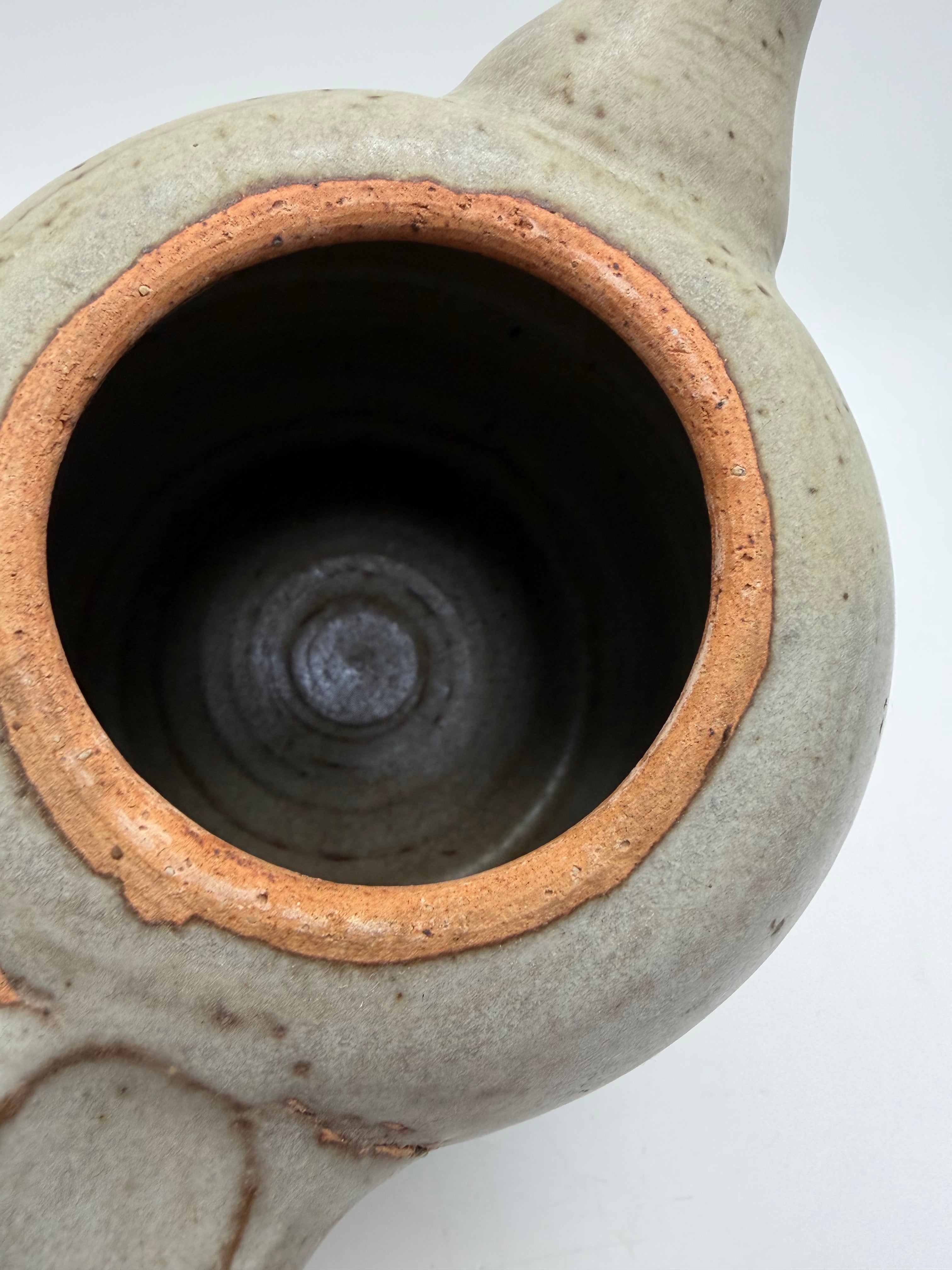 7.5” Studio Pottery FLAGG teapot earth tones