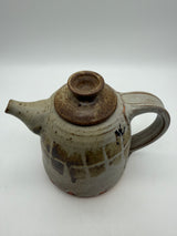 7.5” Studio Pottery FLAGG teapot earth tones
