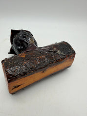 4” Hobo Art Apple core sculpture wood carved