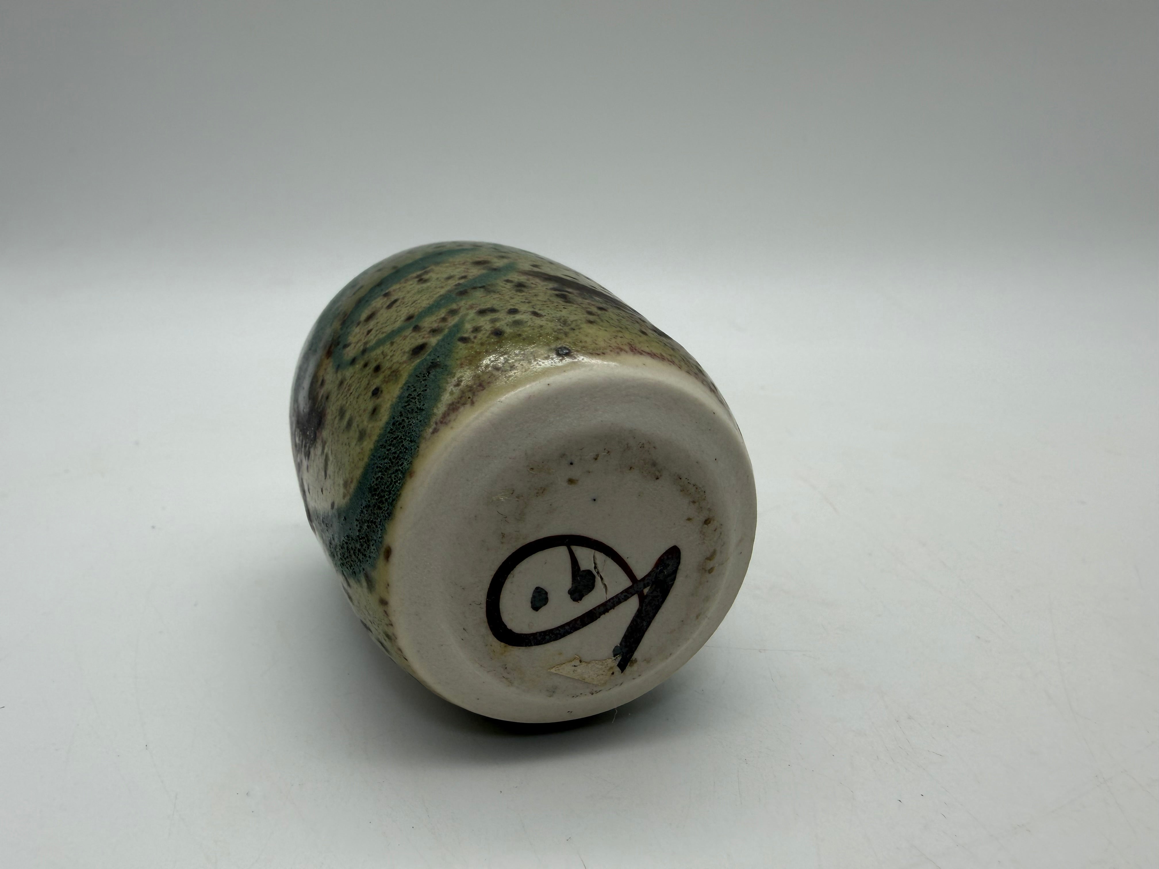 4” Weed pot Asian green brown
