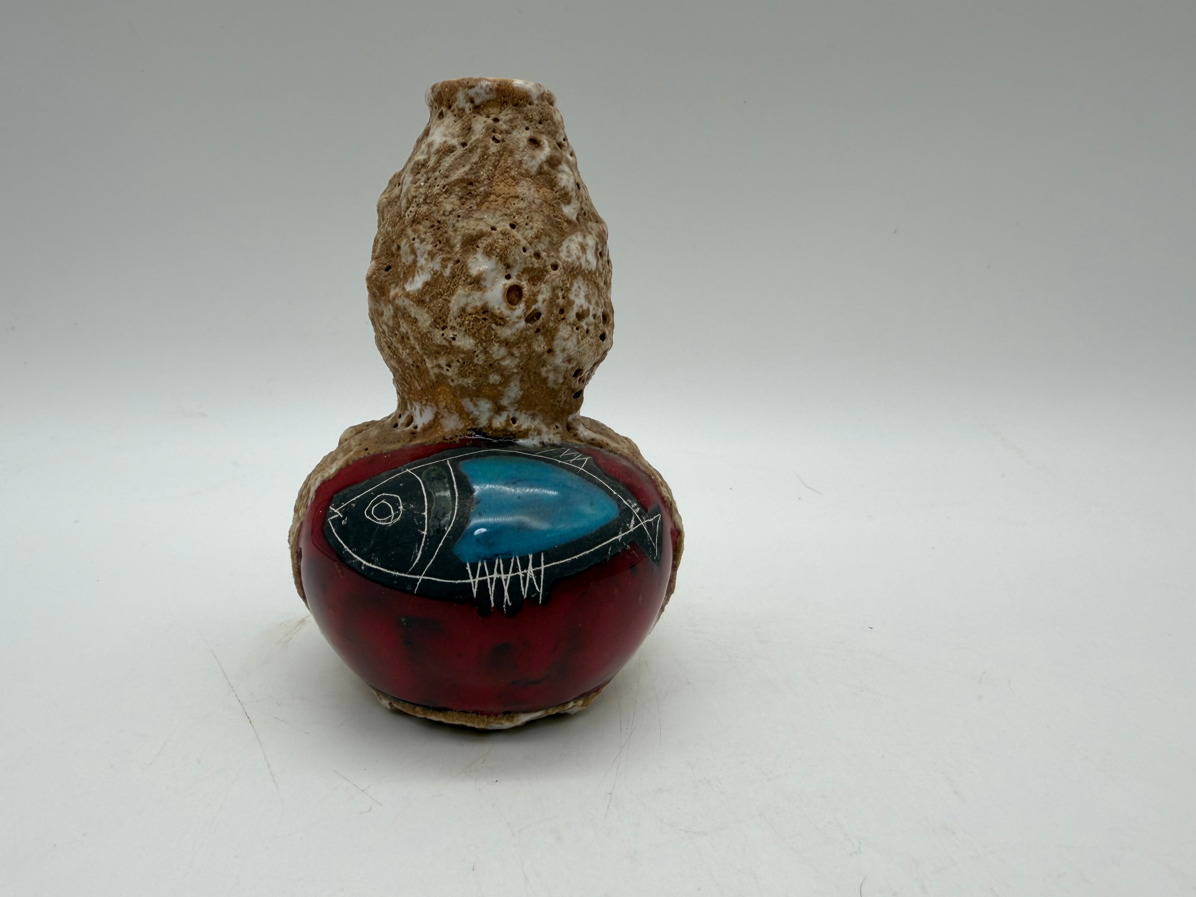 4.5” Portofino Italian pottery mini vase