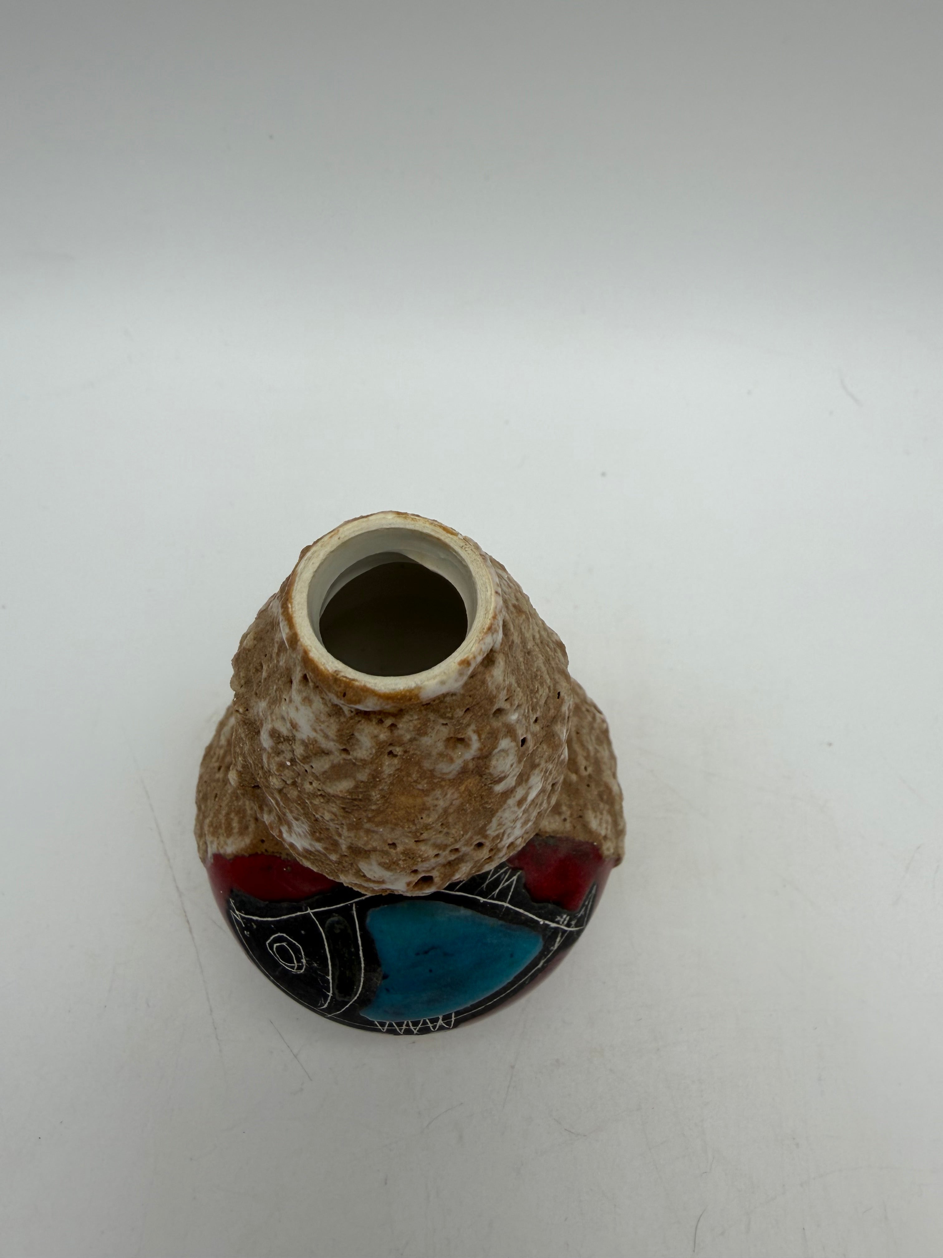 4.5” Portofino Italian pottery mini vase