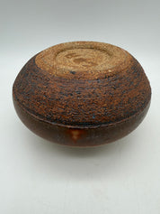 7” studio pottery art vase sgraffito