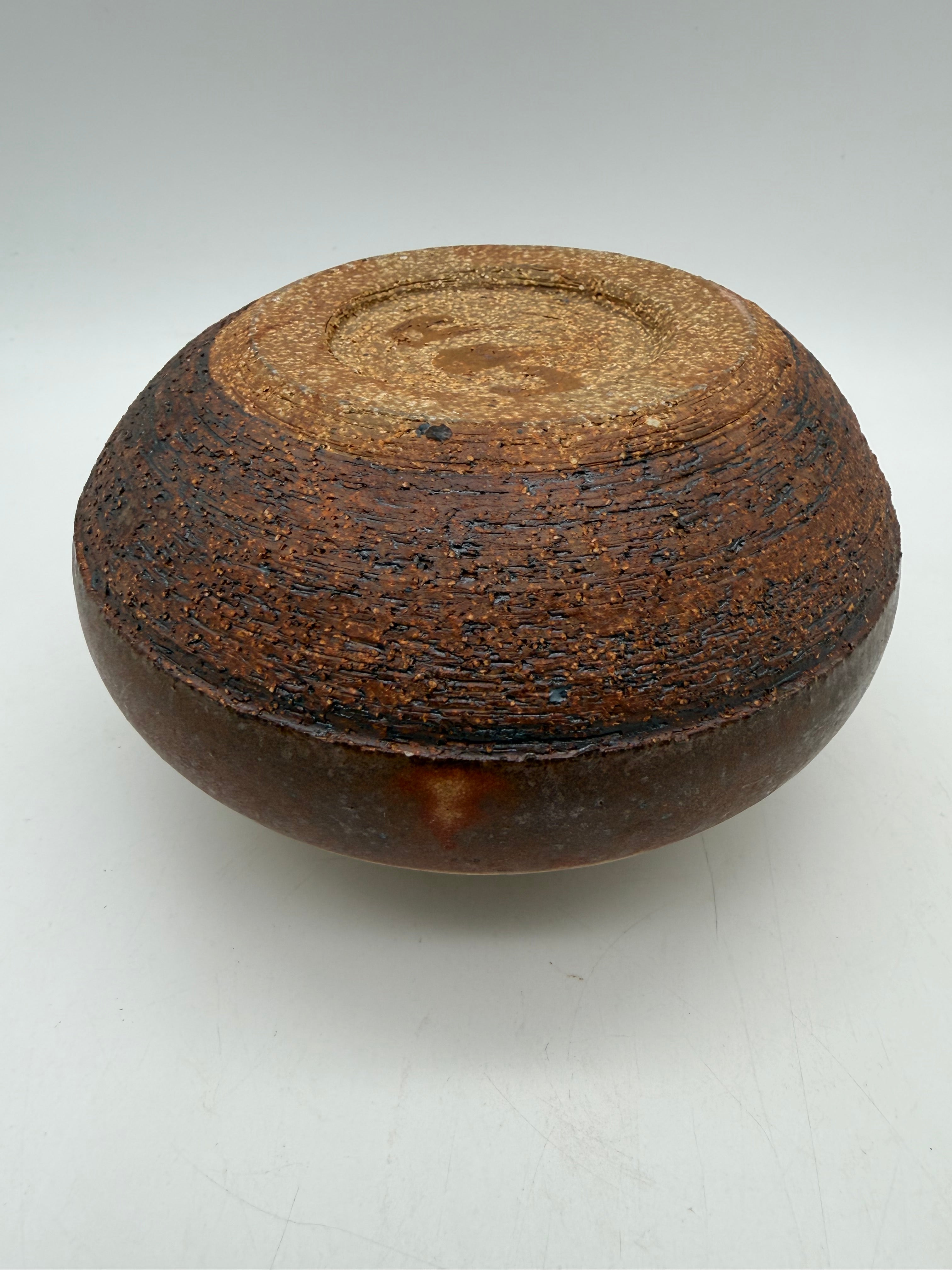 7” studio pottery art vase sgraffito