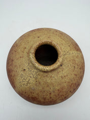 7” studio pottery art vase sgraffito