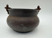 6” copper cauldron planter candle holder