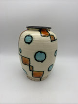 9” German Pottery vase Abstract 1920’s