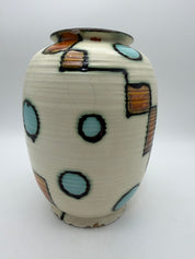 9” German Pottery vase Abstract 1920’s