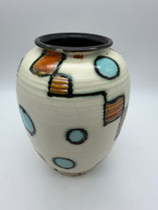 9” German Pottery vase Abstract 1920’s