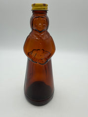 8.5” Mrs. buttersworth glass syrup bottle w/lid