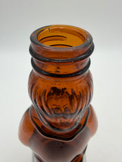 8.5” Mrs. buttersworth glass syrup bottle w/lid