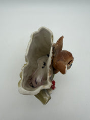 6” Anthropomorphic Deer Planter  Skunk mushroom