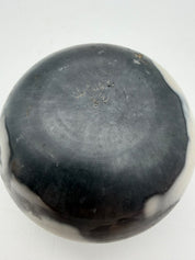 5” raku pottery bowl Holmes ‘88 pink grey
