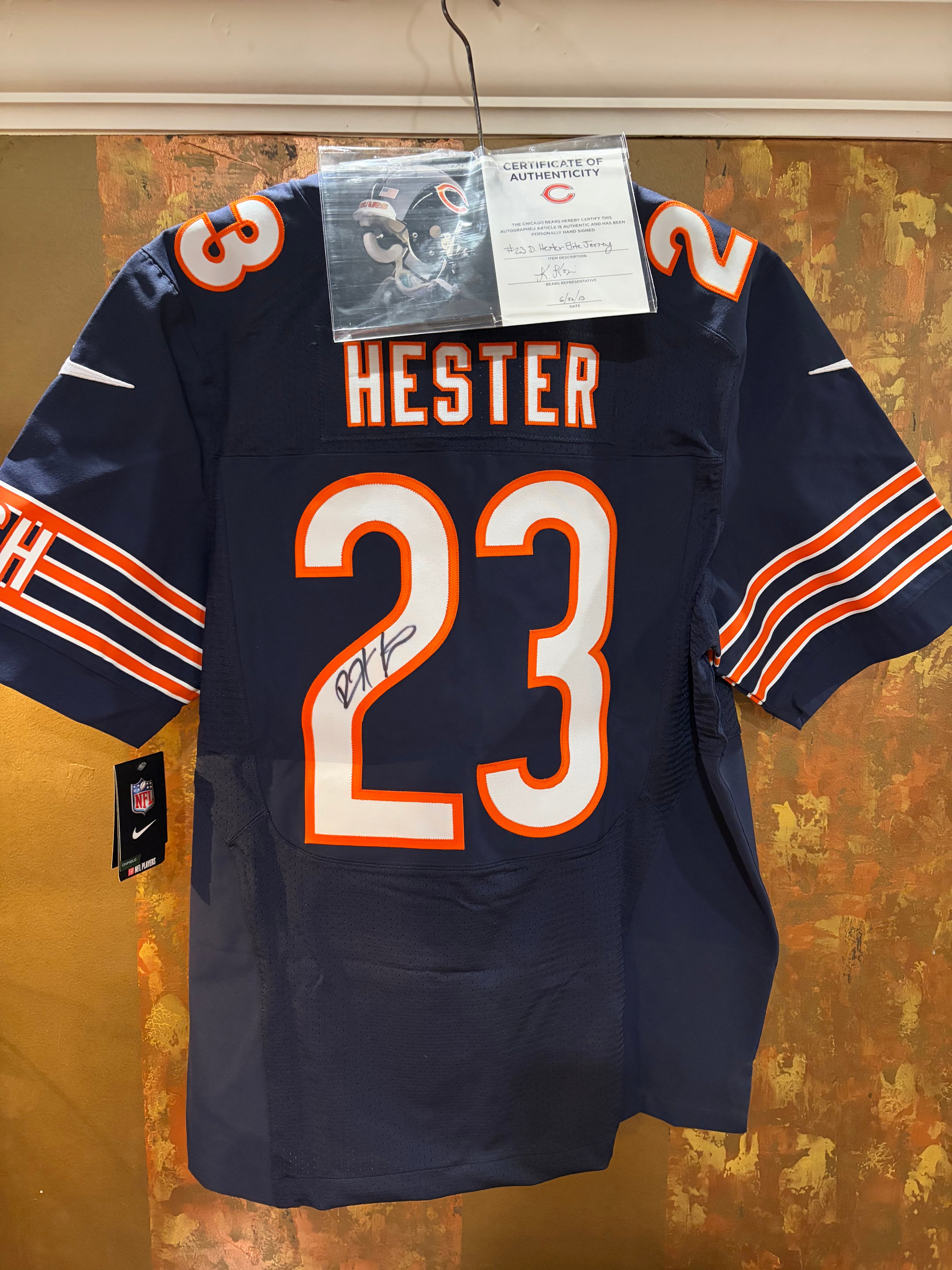 Chicago Bears Autographed #23 Devin Hester Jersey