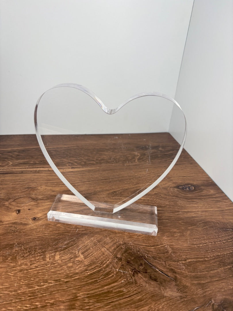 Acrylic Heart on Base