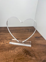 Acrylic Heart on Base