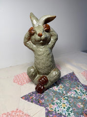 RABBIT FIGURINE "SEE NO EVIL"
