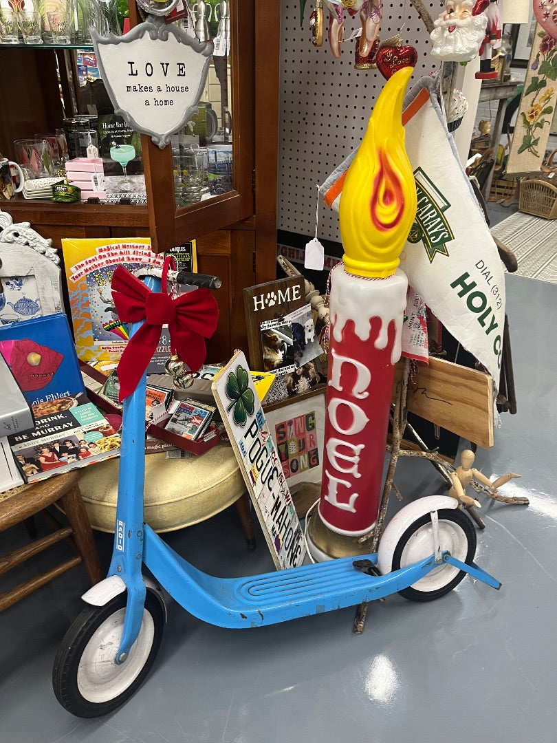 Empire Blowmold "Noel" Candle (Working)