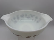 8.5” Pyrex town and country 443 2 1/2 quart Cinderella Bowl white Brown