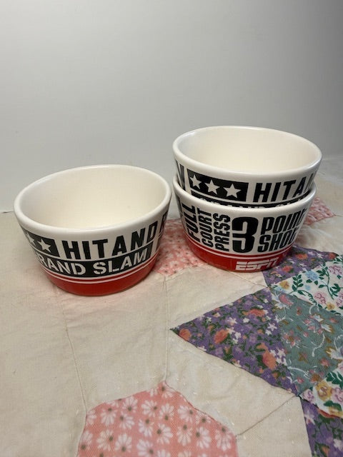 ESPN Snack Bowls - Set of 3