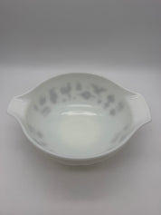 8.5” Pyrex town and country 443 2 1/2 quart Cinderella Bowl white Brown