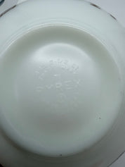 8.5” Pyrex town and country 443 2 1/2 quart Cinderella Bowl white Brown