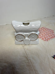 STAGE COACH CERAMIC TOOTHPICK HOLDER