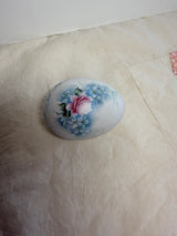 Handpainted Porcelain Egg - Signed