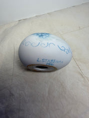 Handpainted Porcelain Egg - Signed