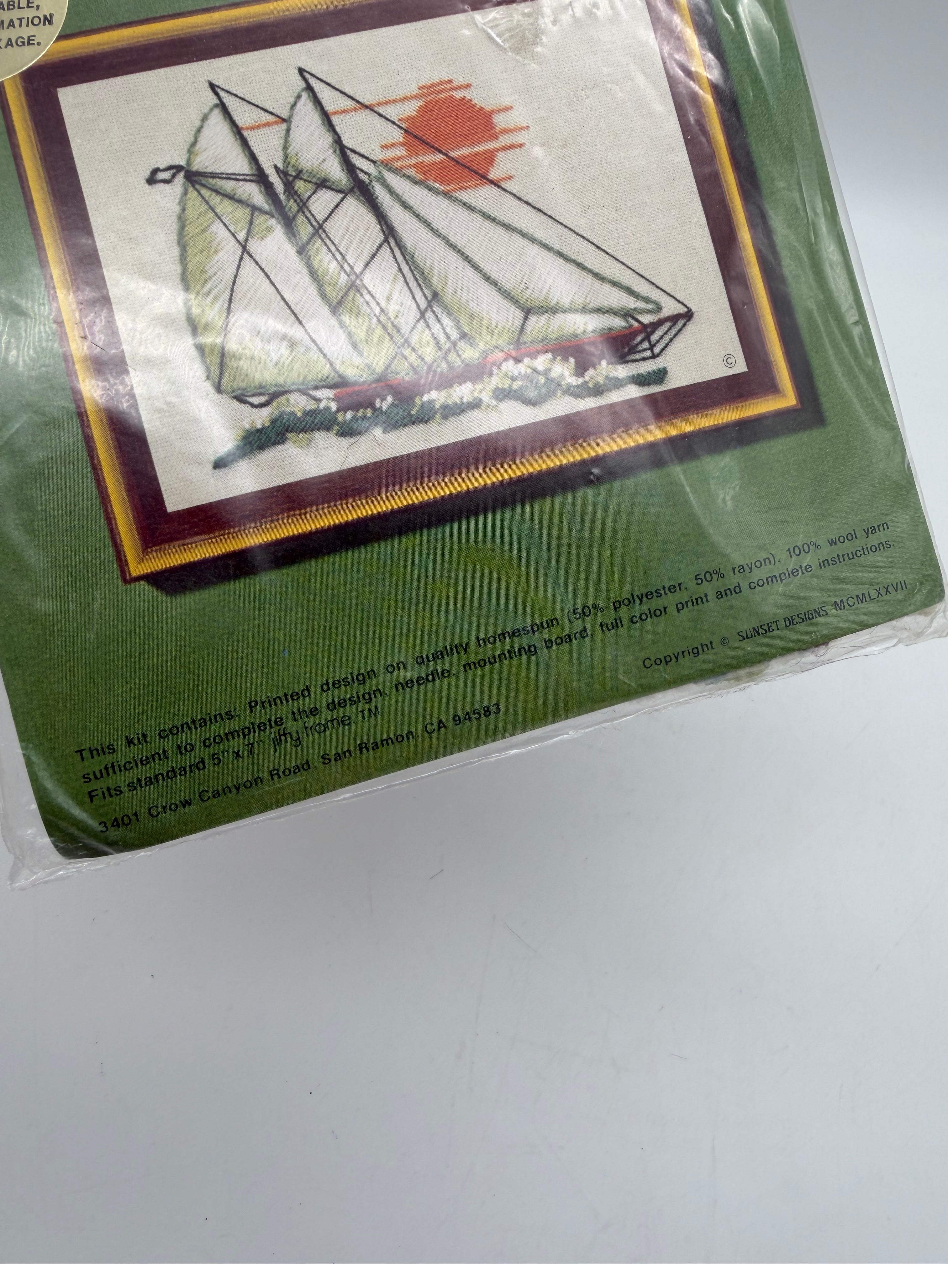 5x7” Jiffy Stitchery Kit Clipper ship #826