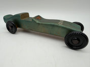 7.5” pinewood derby race car green