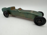 7.5” pinewood derby race car green