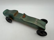 7.5” pinewood derby race car green