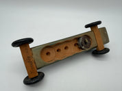 7.5” pinewood derby race car green