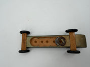 7.5” pinewood derby race car green