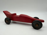 7” pinewood derby car Red toy